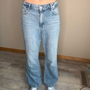 Garage Light Blue Wide Leg Jeans